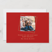 Mistletoe Familie met foto's kerstmis (Achterkant)