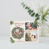 Mistletoe Flat Kerstkaart (Staand voorkant)