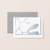 Mistletoe folie kerstkaart - seizoensgroeten kaarten (Met envelop)