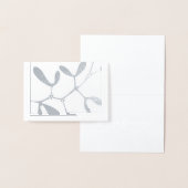 Mistletoe folie kerstkaart - seizoensgroeten kaarten (Display)