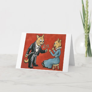 Mistletoe for You Cat Christmas Kaart beroemd gema