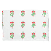 MISTLETOE GALORE PILLOW HOESJE PAIR KUSSENSLOOP (Voorkant-Links)