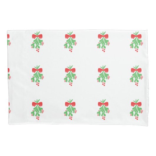 MISTLETOE GALORE PILLOW HOESJE PAIR KUSSENSLOOP (Voorkant-Links)