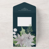 Mistletoe Gay Rainbow Elegant Kerstmis Kaart (Buitenkant)