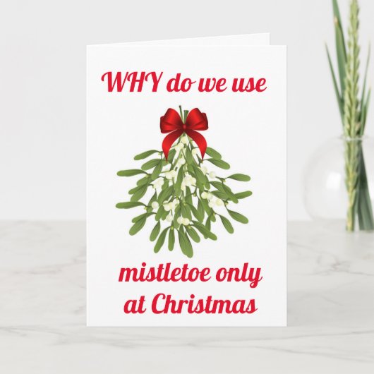 MISTLETOE GEBRUIKEN VOOR "ONS JUBILEUM" KAART (Voorkant)