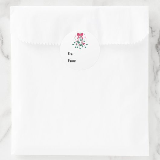 Mistletoe Gift Label (Tas)