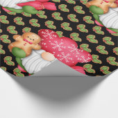 Mistletoe Gnome past Kleur aan Cadeaupapier (Hoek)