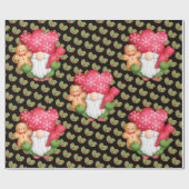 Mistletoe Gnome past Kleur aan Cadeaupapier (Vlak)