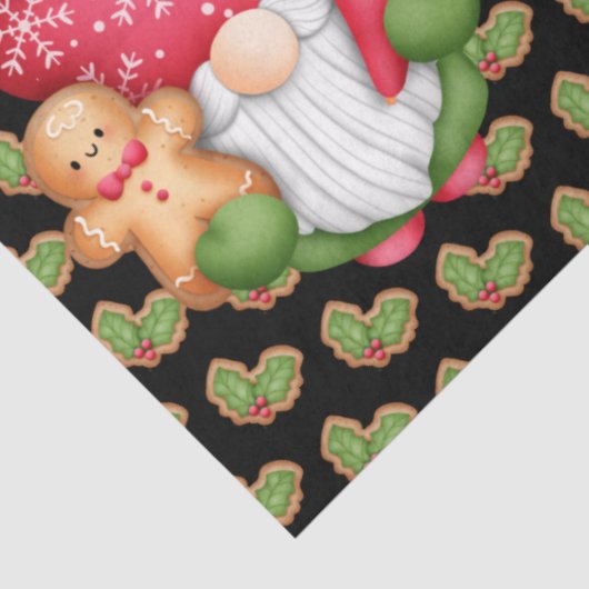 Mistletoe Gnome past Kleur aan Tissuepapier (Detail)