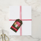 Mistletoe Gnome past Kleur en Tekst aan Cadeaulabel (Met Touw)