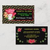 Mistletoe Gnome past Kleur en Tekst aan Visitekaartje (Voorkant / Achterkant)