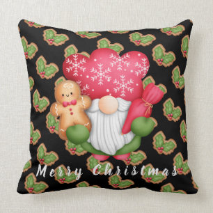 Mistletoe Gnome past Tekst en Kleur 20"X20" aan Kussen