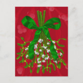 Mistletoe Greetings. Briefkaart (Voorkant)