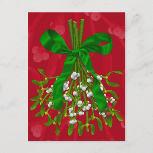 Mistletoe Greetings. Briefkaart (Voorkant)