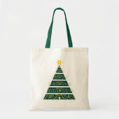 Mistletoe groene kerstboomtas tote bag (Voorkant)