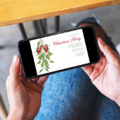 Mistletoe Groene Kerstfeest Custom Kaart