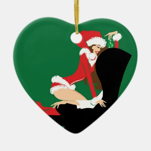 Mistletoe Heart Ornament (Voorkant)