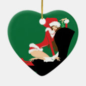 Mistletoe Heart Ornament (Achterkant)