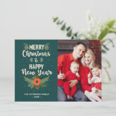 Mistletoe Herinneringen: Vrolijke Kerstmis Nieuwja Feestdagenkaart (Staand voorkant)