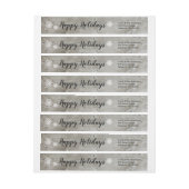 Mistletoe Holiday Adres Etiket (Vel)