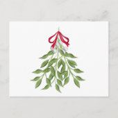 Mistletoe Holiday Briefkaart (Voorkant)