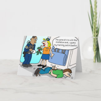 Mistletoe Holiday Card Feestdagen Kaart