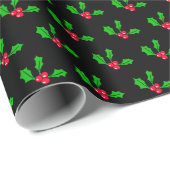Mistletoe Holiday Festive Kerstmis Cadeaupapier (Rol Hoek)