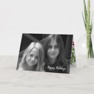 Mistletoe Holiday Foltering Fotokaart Kaart