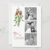 Mistletoe Holiday-fotokaart Kaart (Voorkant)