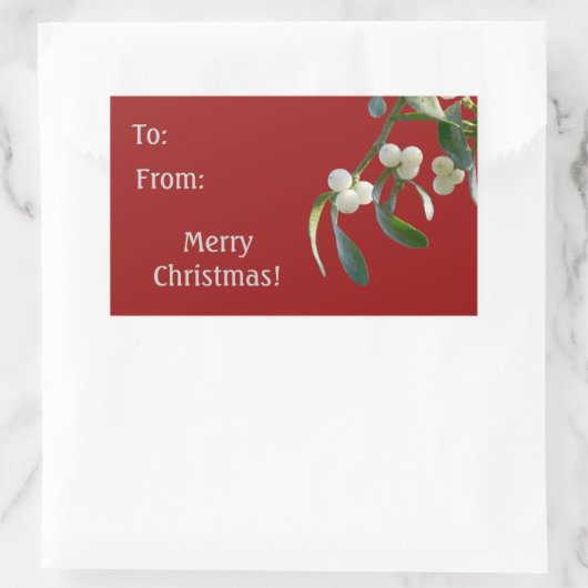 Mistletoe Holiday Gift Labels (Tas)
