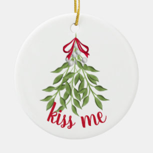 Mistletoe Holiday Ornament