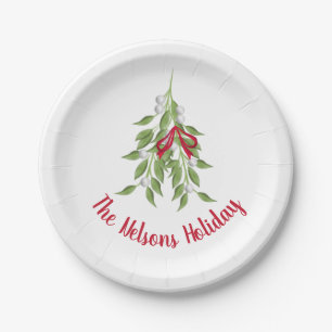 Mistletoe Holiday Paper bord 7"