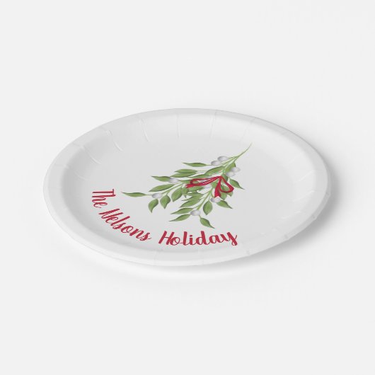 Mistletoe Holiday Paper bord 7" (Gekanteld)