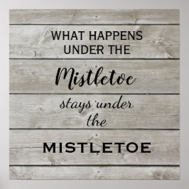 Mistletoe Holiday Poster