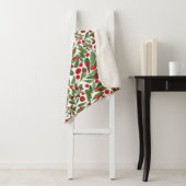 Mistletoe Holiday Sherpa Blanket Deken (In situ)