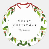 Mistletoe Holiday Sticker (Voorkant)