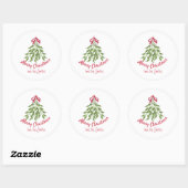 Mistletoe Holiday Sticker (Vel)
