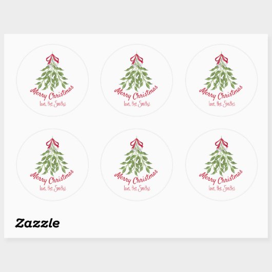 Mistletoe Holiday Sticker (Vel)