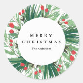 Mistletoe Holiday Sticker (Voorkant)