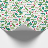 Mistletoe Holiday Wrapping Paper Cadeaupapier (Hoek)