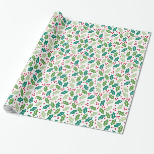Mistletoe Holiday Wrapping Paper Cadeaupapier