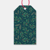 Mistletoe & Holly Charm Gift Label Cadeaulabel (Voorkant)