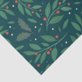 Mistletoe & Holly Charm Tissue Papier (Detail)