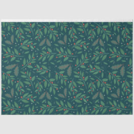 Mistletoe & Holly Charm Tissue Papier