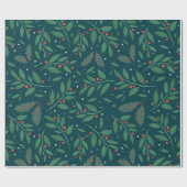 Mistletoe & Hulst Charme Inpakpapier (Vlak)