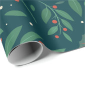 Mistletoe & Hulst Charme Inpakpapier (Rol Hoek)