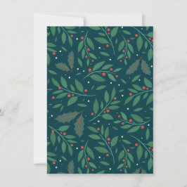 Mistletoe & Hulst Charme Kerstkaart