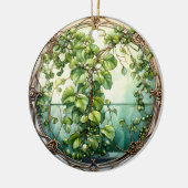Mistletoe in een Victoriaans tuin Keramisch Ornament (Links)
