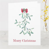 Mistletoe Kaart (Gele Bloem)