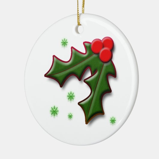 Mistletoe Keramisch Ornament (Links)